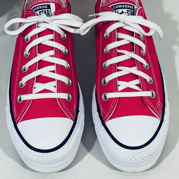 Converse Chuck Taylor All Star Double Stack Platform Low-tops. Hot Oz Pink. - Picture 7 of 11